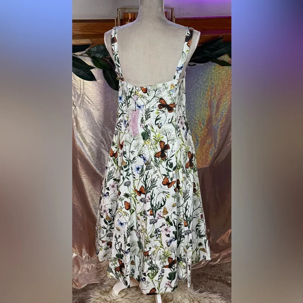 Avec Les Filles Floral/Butterfly Print Dress - Picture 2 of 7